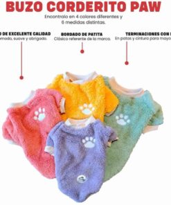 Ropa Buzo Corderito PAW Talle L (35 cm)