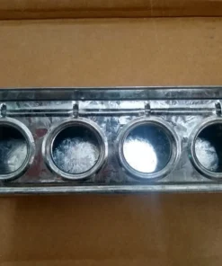 Comedero Pajaro De Piso Chapa 4 Agujeros