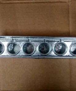 Comedero Pajaro De Piso Chapa 6 Agujeros