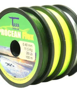 Tanza Nylon TAIRA Procean Flex 0,30 mm.Verde Oscuro x 100 Mts.