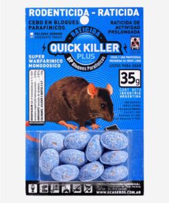 Raticida Bloque Quick Killer x 35 Gms.