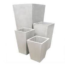 Maceta Cemento Piramidal 25x30x15