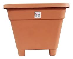 Maceta Cuadrada Clasica Nº 23 Terracota
