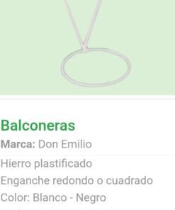 Portamaceta Balconera Nº 16