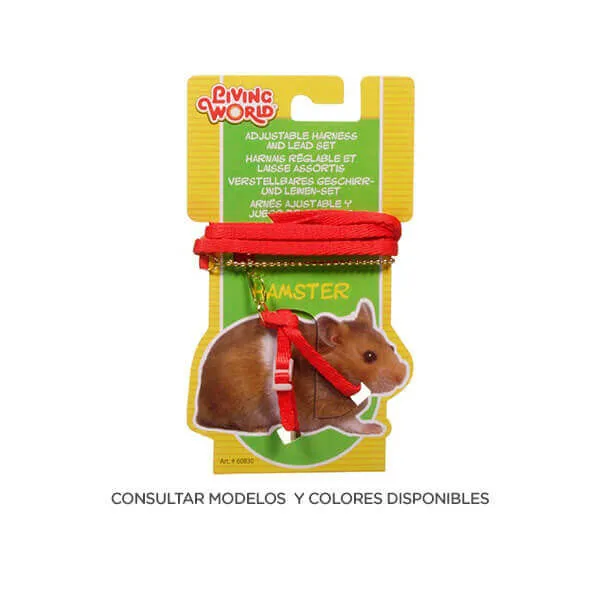 Conjunto Arnes y Correa Hamster