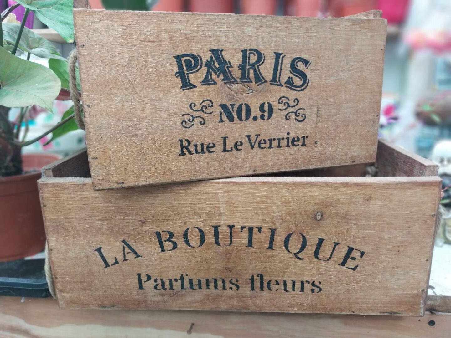 Jardinera Madera Vintage 40 Cm.