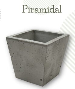Maceta Cemento Piramidal 10