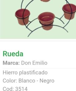 Portamaceta Rueda Con 4 Aros